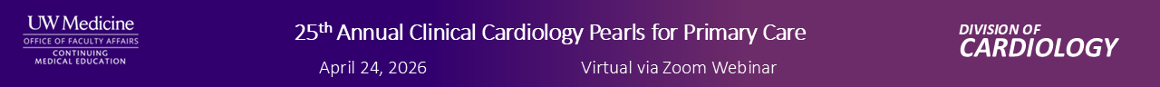 SAVE THE DATE:  25th Annual Clinical Cardiology Pearls for Primary Care Banner
